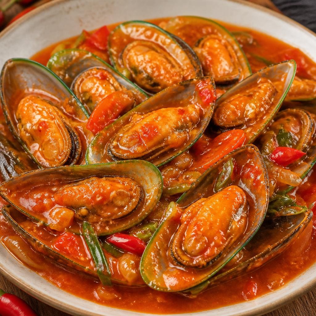 Kerang Hijau Saus Padang D’ Cost Seafood